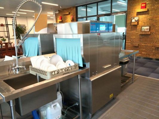 중국 문 유형 접지 닦은 기계, 상업적인 Dishwashing 장비 안쪽에 분배기 협력 업체