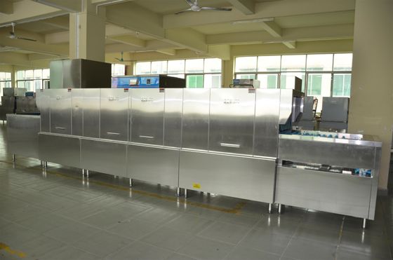 중국 호텔 접지 닦은 기계 상업적인 Dishwashing 기계 34KW/안쪽으로 70KW ECO-L650P3H 분배기 협력 업체