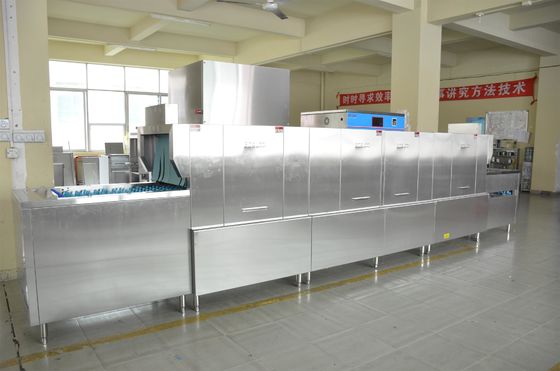 중국 중앙 부엌 Kitchenaid 상업적인 접지 닦은 기계 34KW/70KW 60-75 ℃ 세척 협력 업체