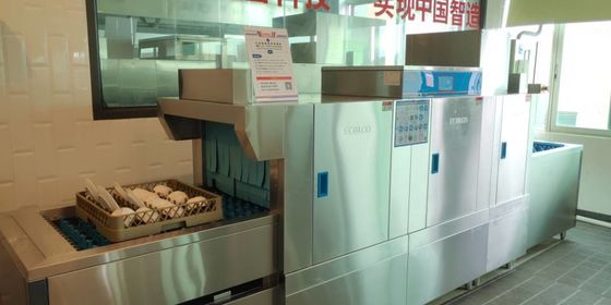 중국 두 배 살포 행구기를 가진 큰 수용량 Kitchenaid 상업적인 접지 닦은 기계 협력 업체