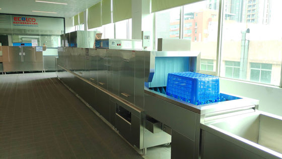 중국 대중음식점을 위한 큰 상업적인 Dishwashing 기계 9500×850×1900mm 협력 업체