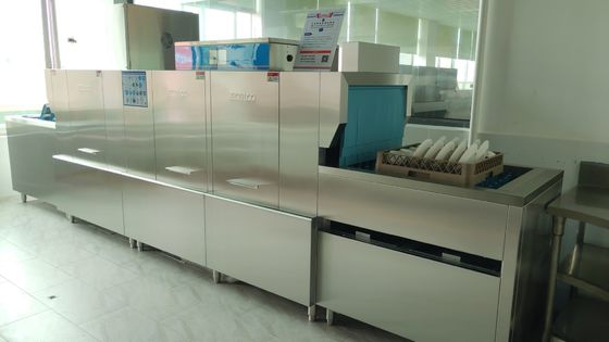 중국 두 배 절연제 상업적인 Dishwashing 역/접지 닦은 기계를 위생적으로 하는 온수 협력 업체